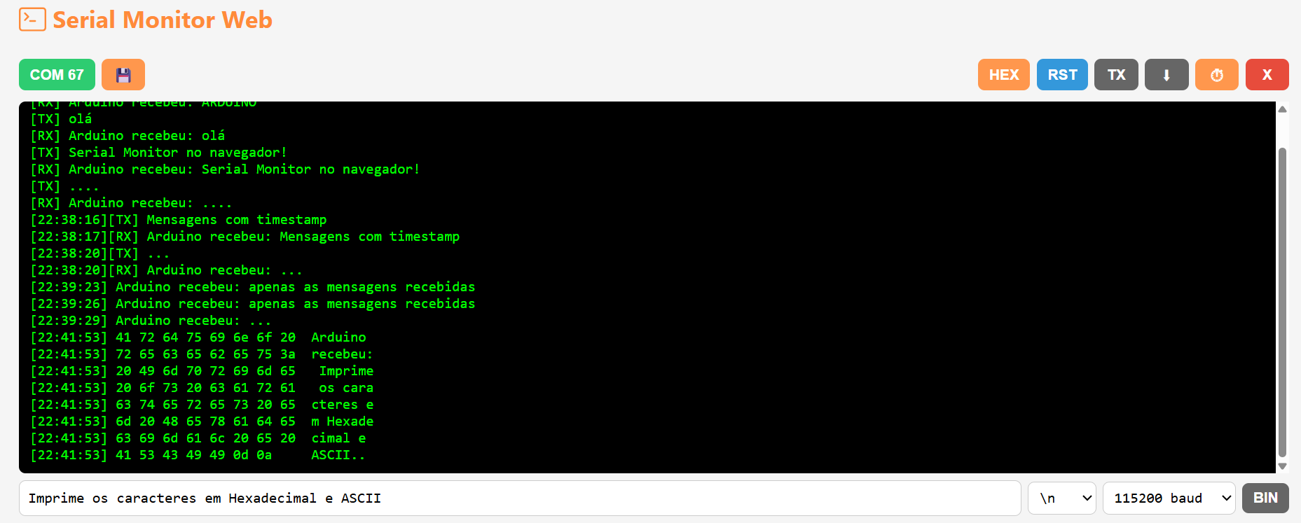 Serial Monitor Web