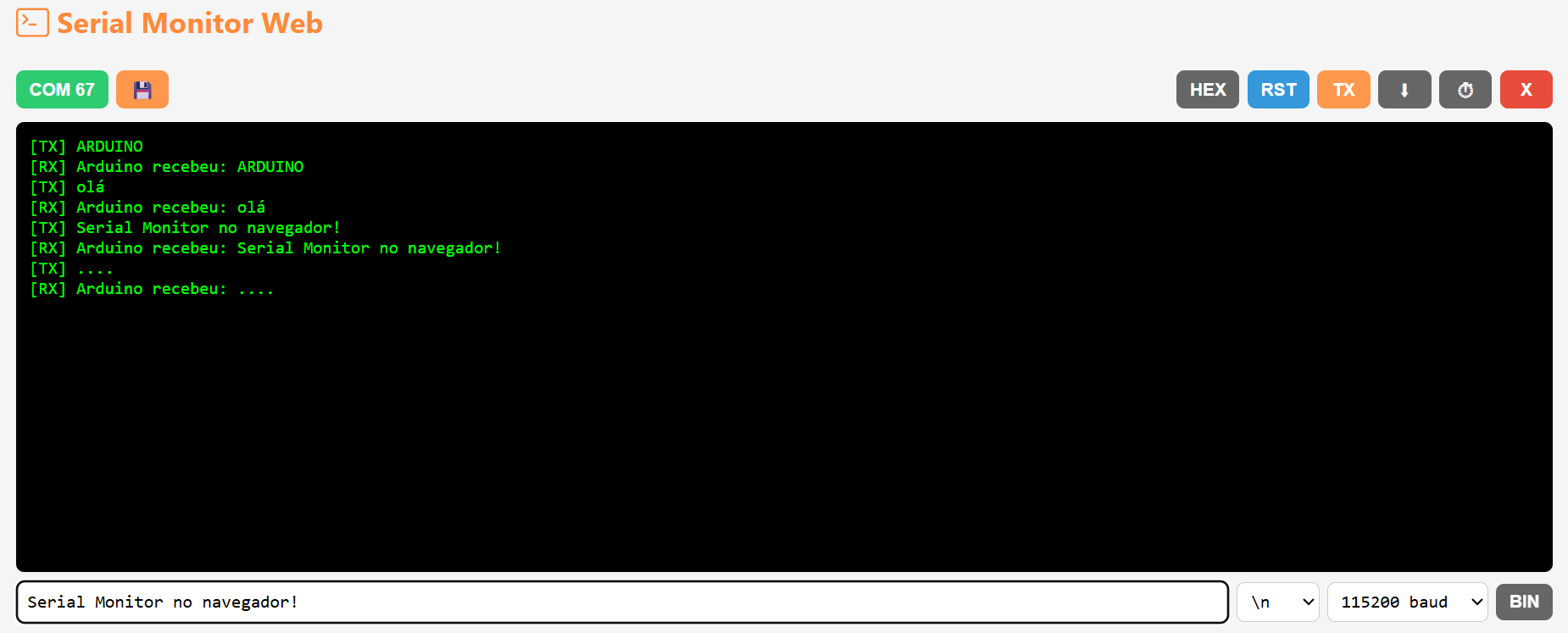 Serial Monitor Web